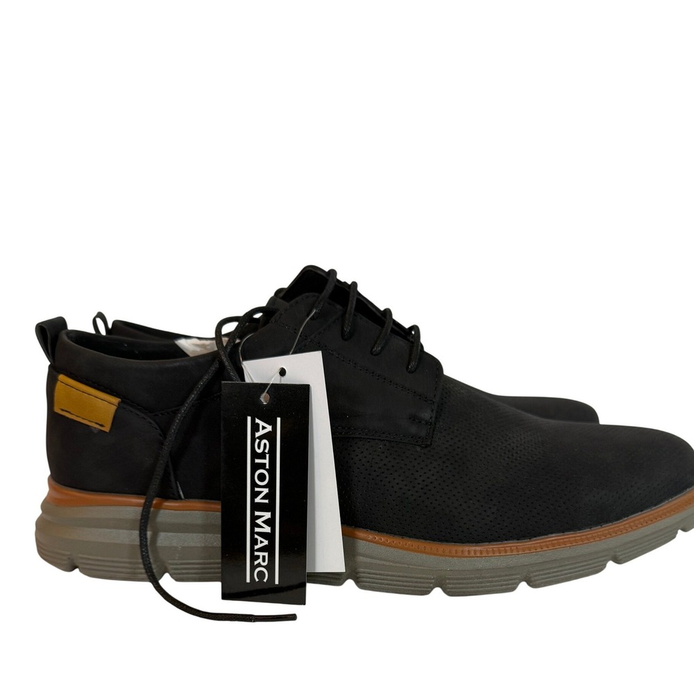 Aston Marc Mens Eglon-01 Black Hybrid Dress Shoes Sneakers Size 10.5 NIB